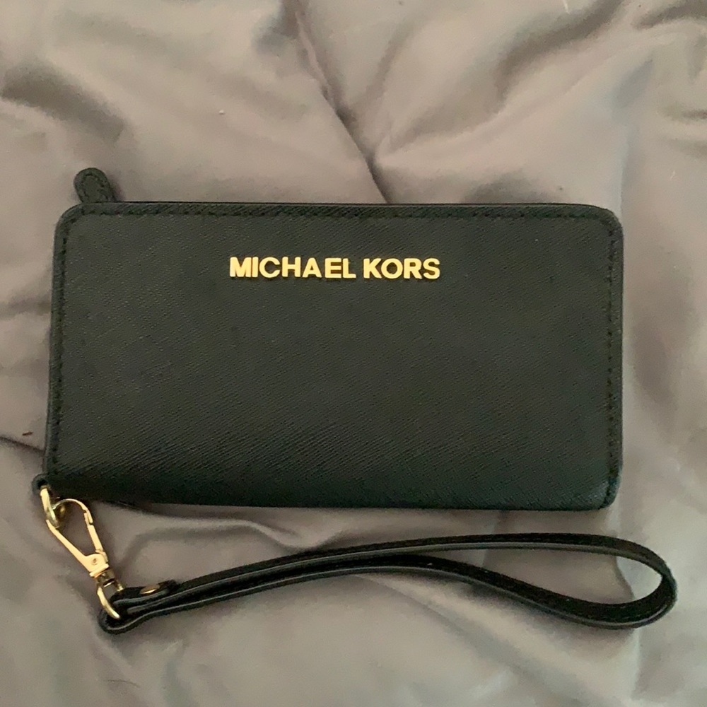Michael Kors Black Wristlet